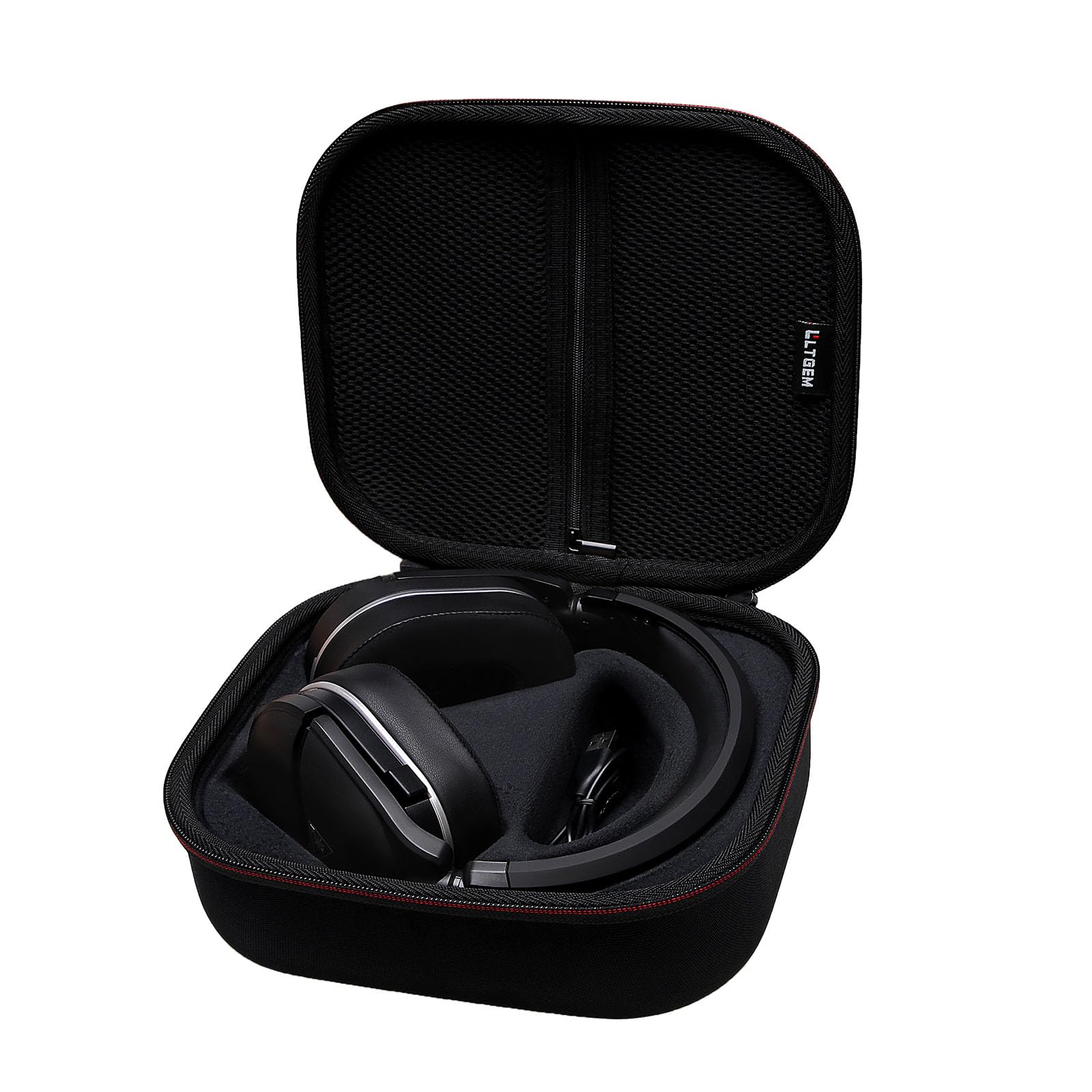 L LTGEM Hard Headphone Case for Turtle Beach Stealth 700 Gen 2, Turtle Beach Stealth 600 Wireless Gaming Headset for PS4 and PS5 - Carrying Storage Bag (Case Only) - Black