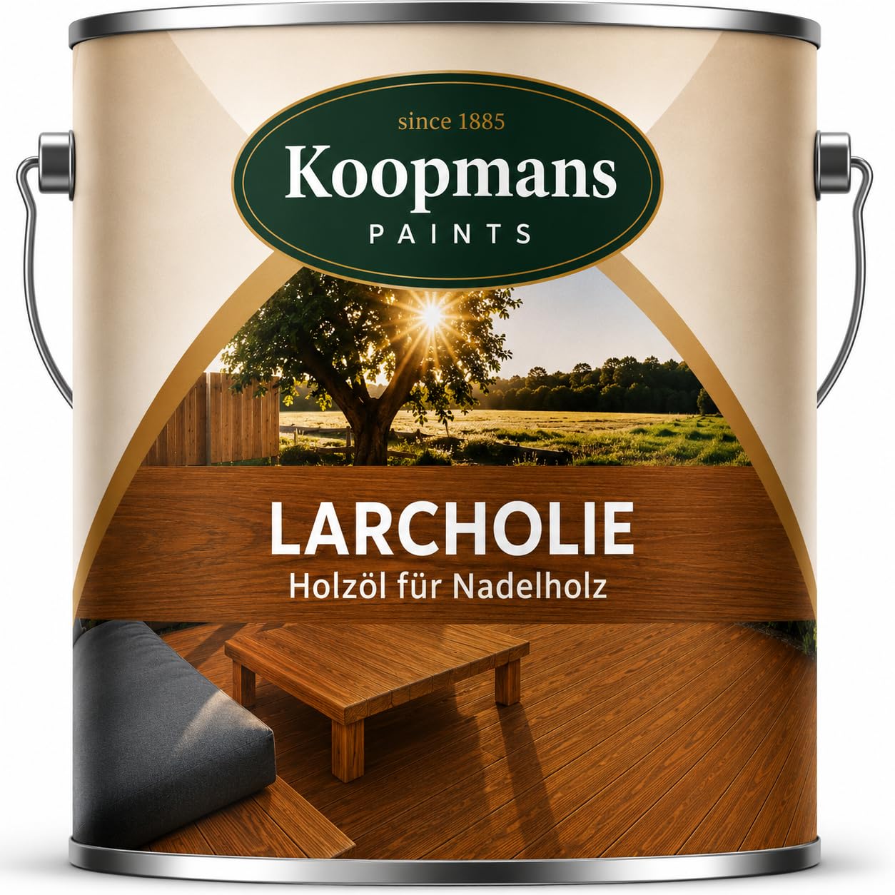 Koopmans Larcholie Holzöl Naturteak – 5 L für Nadelholz und Thermoholz Terrassenöl Holzschutz wetterfest tiefenwirksame Imprägnierung