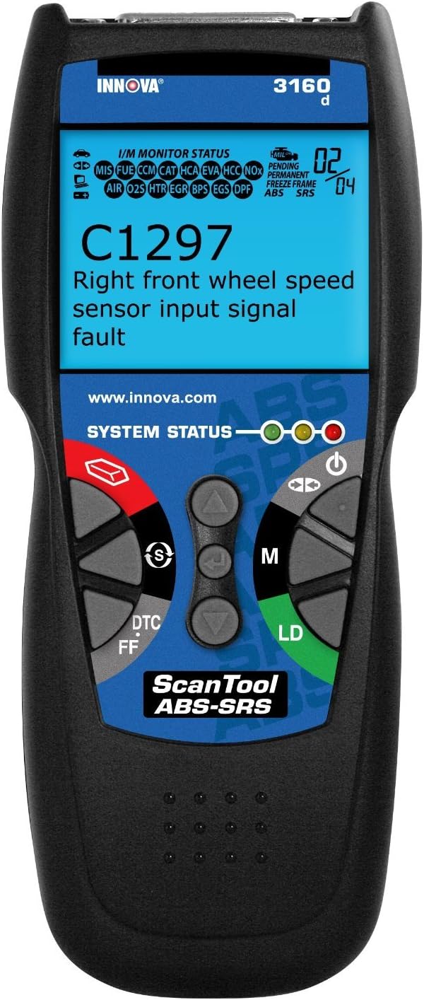 Innova 3160 Diagnostic Scan Tool with ABS/SRS and Live Data for OBD2 Vehicles