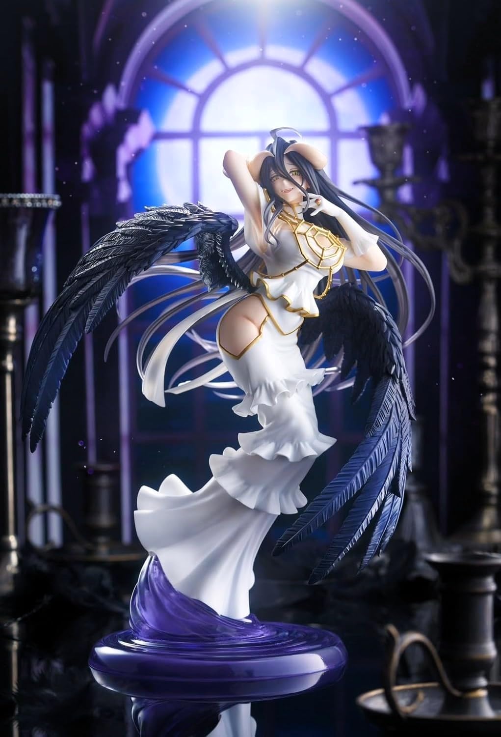 Overlord Albedo Pure White Devil Figure T-most 11.4in PVC Official