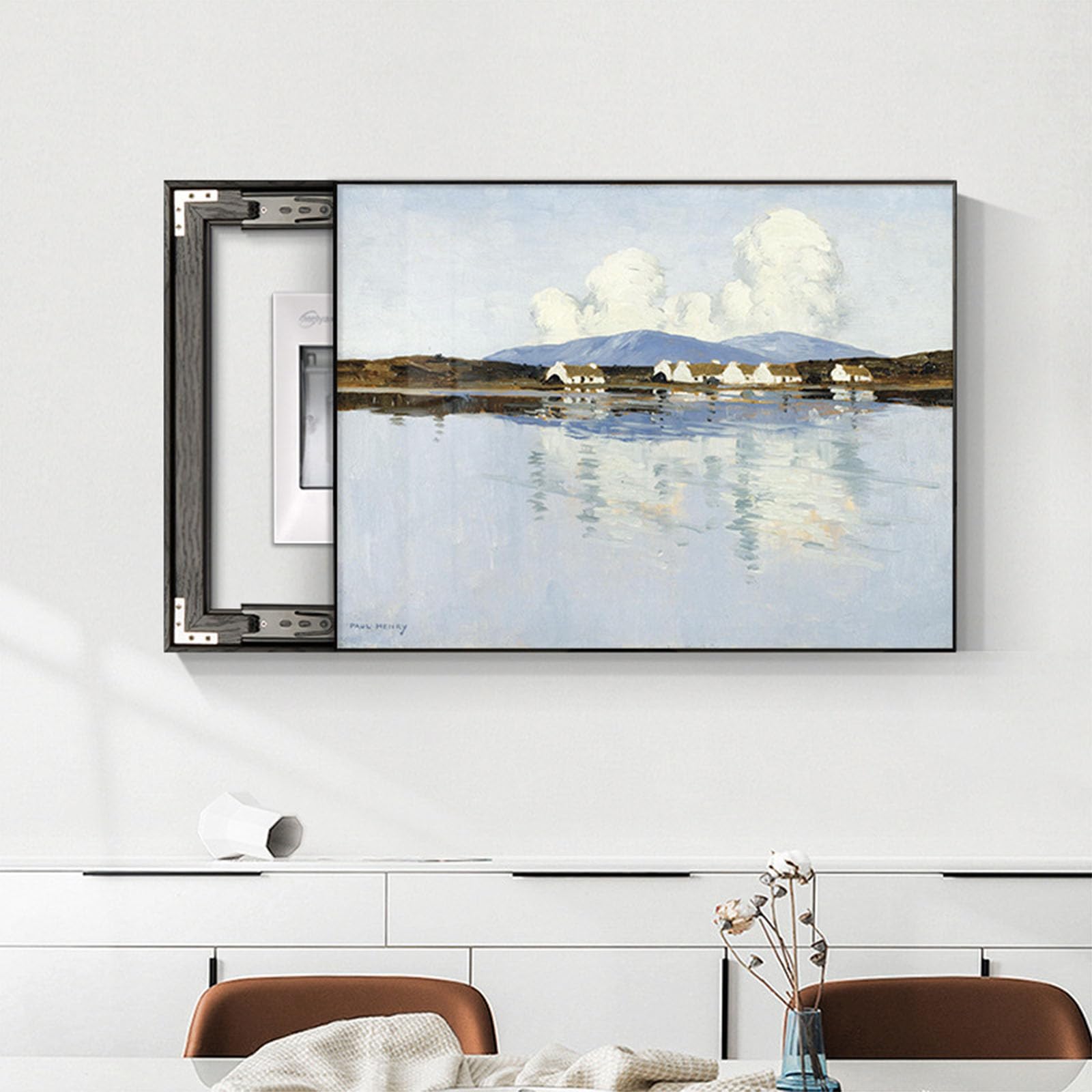 Meter Box Dekorative Malerei Abdeckung Schrank Sicherung Abdeckung für Leitungsschutzschalter Panel Wandkunst für Wohnzimmer und Home Office