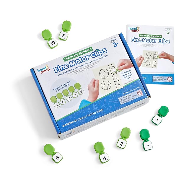 Learning Resources Clips para aprender los números y desarrollar motricidad fina