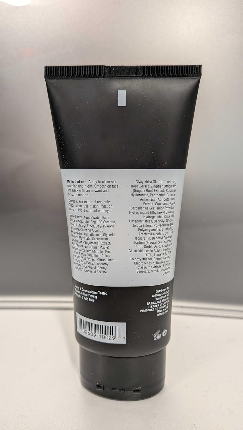 Anthony All-Purpose Facial Moisturizer – Men’s Hydrating Lotion for Dry Skin – Lightweight, Non-Comedogenic, Anti-Aging Formula – 3 Fl Oz - Image 2