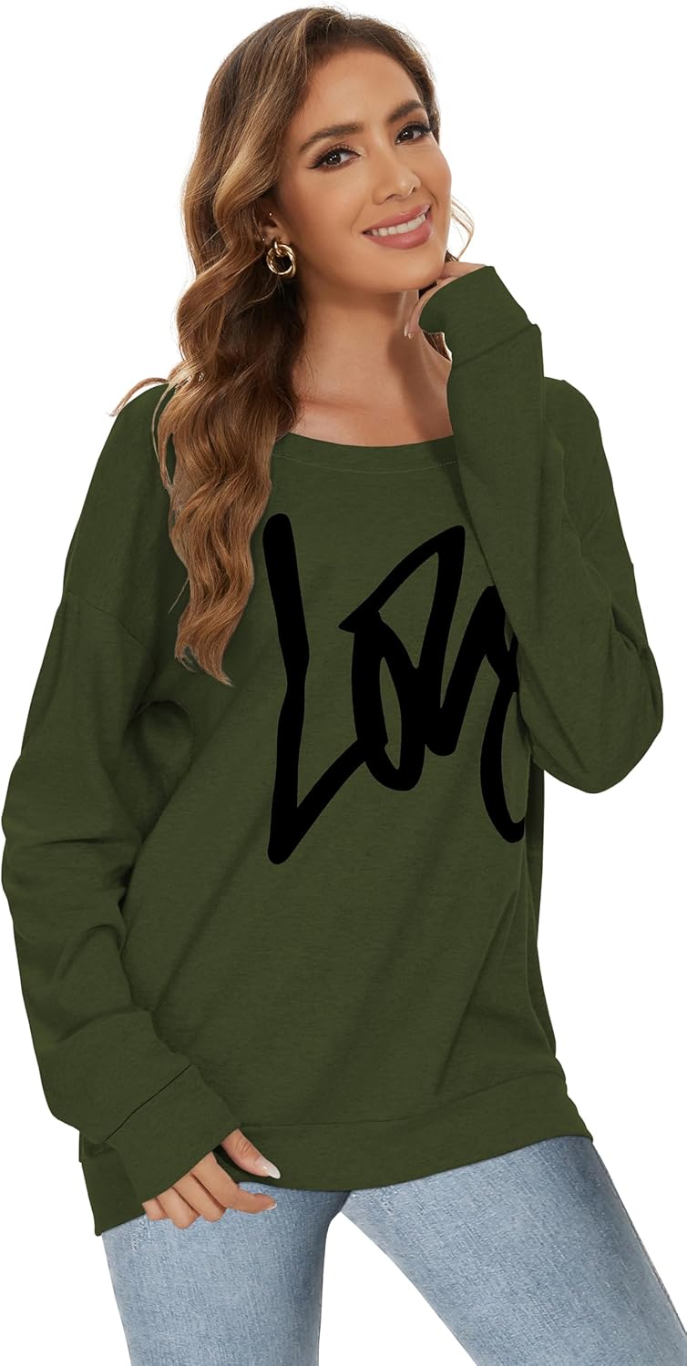 florynova Womens Off The Shoulder Sweatshirt Long Sleeve Tops Pullover Sweater Causal Loose Blouse Tunic Tshirts 6 71i7iILd5NL. AC SL1500