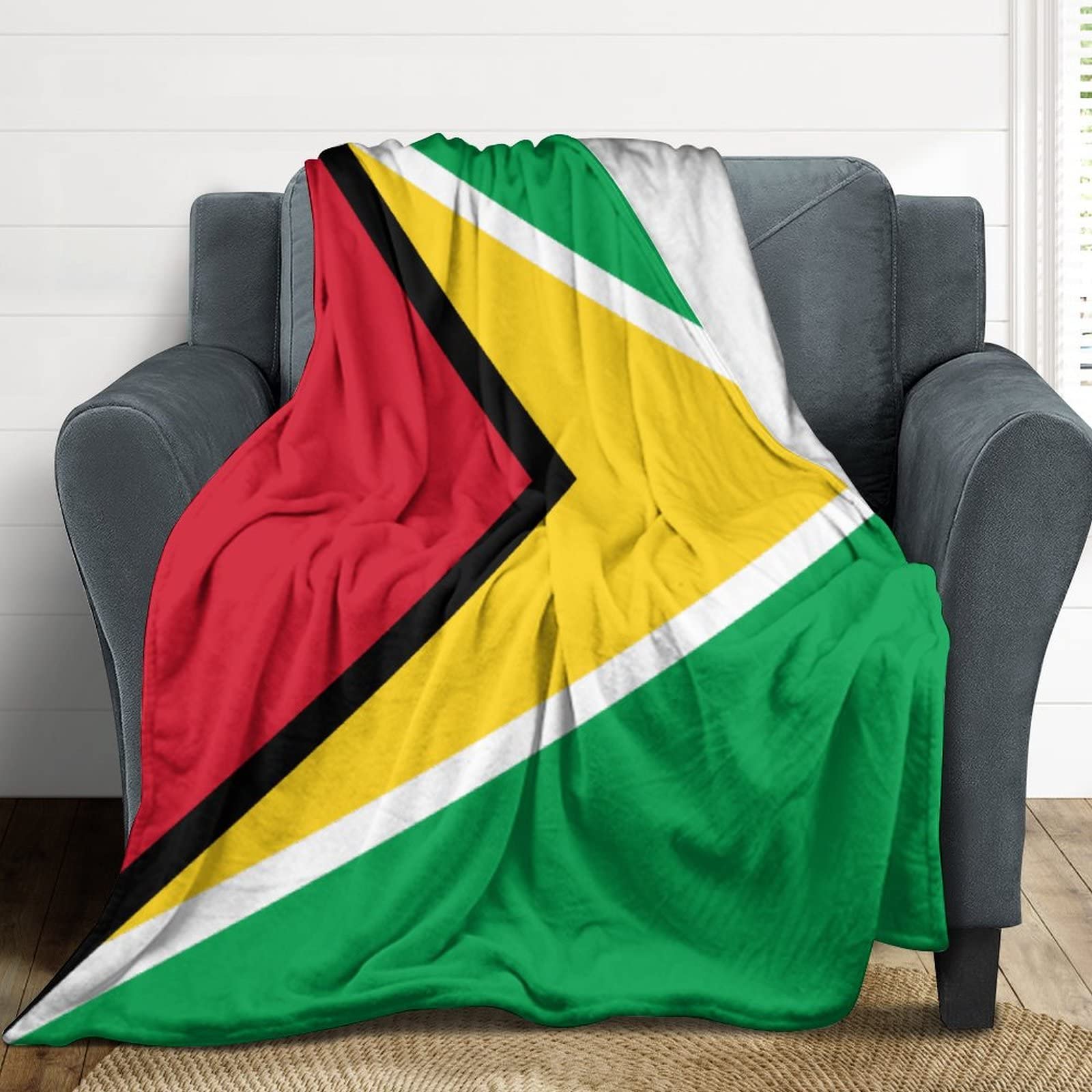 Couverture Guyana pour réchauffer vos soirées cocooning sur le canapé du salon