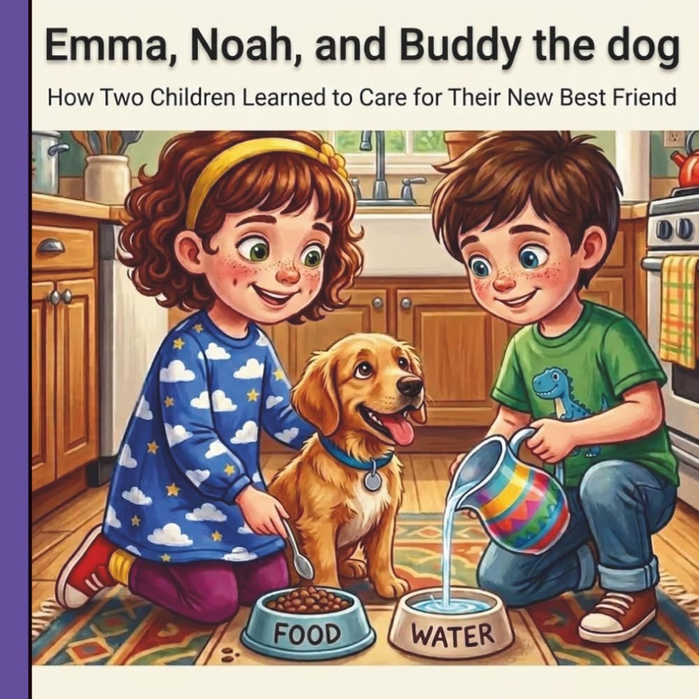 Emma, Noah, and Buddy the Dog - A Heartwarming Tale of Friendship and Responsibility: An Illustrated Storybook for Young Readers Who Love Pets and Family Adventures