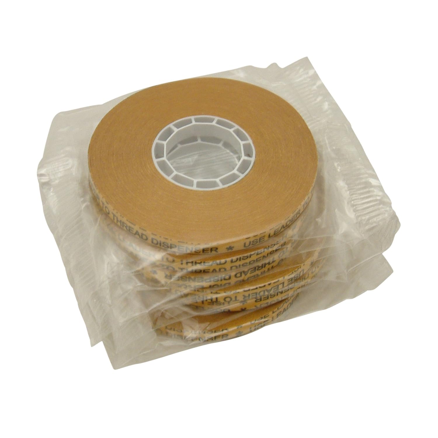 JVCC ATG Tape [Acid Neutral] (ATG-7502): 1/4 in. x 36 yds. (Clear Adhesive on Gold Liner) / core for 1/4 inch Pink Glider [6 Pack]
