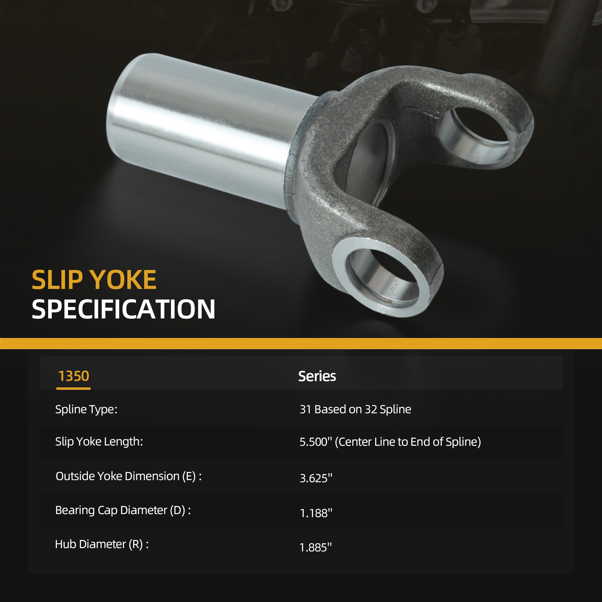 Amazon.com: JAVOUKA Transmission Slip Yoke U-Joint Kit, 3-3-2431X