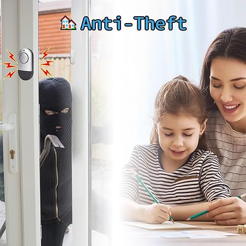 Miniatura 6 de Alarmas de puerta y ventana, alarmas de piscina Zabree de 120 DB para piscinas enterradas, alarmas de seguridad magnéticas para puerta de piscina