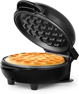 Holstein Housewares HH-09125016B Personal Non-Stick Waffle Maker, 4