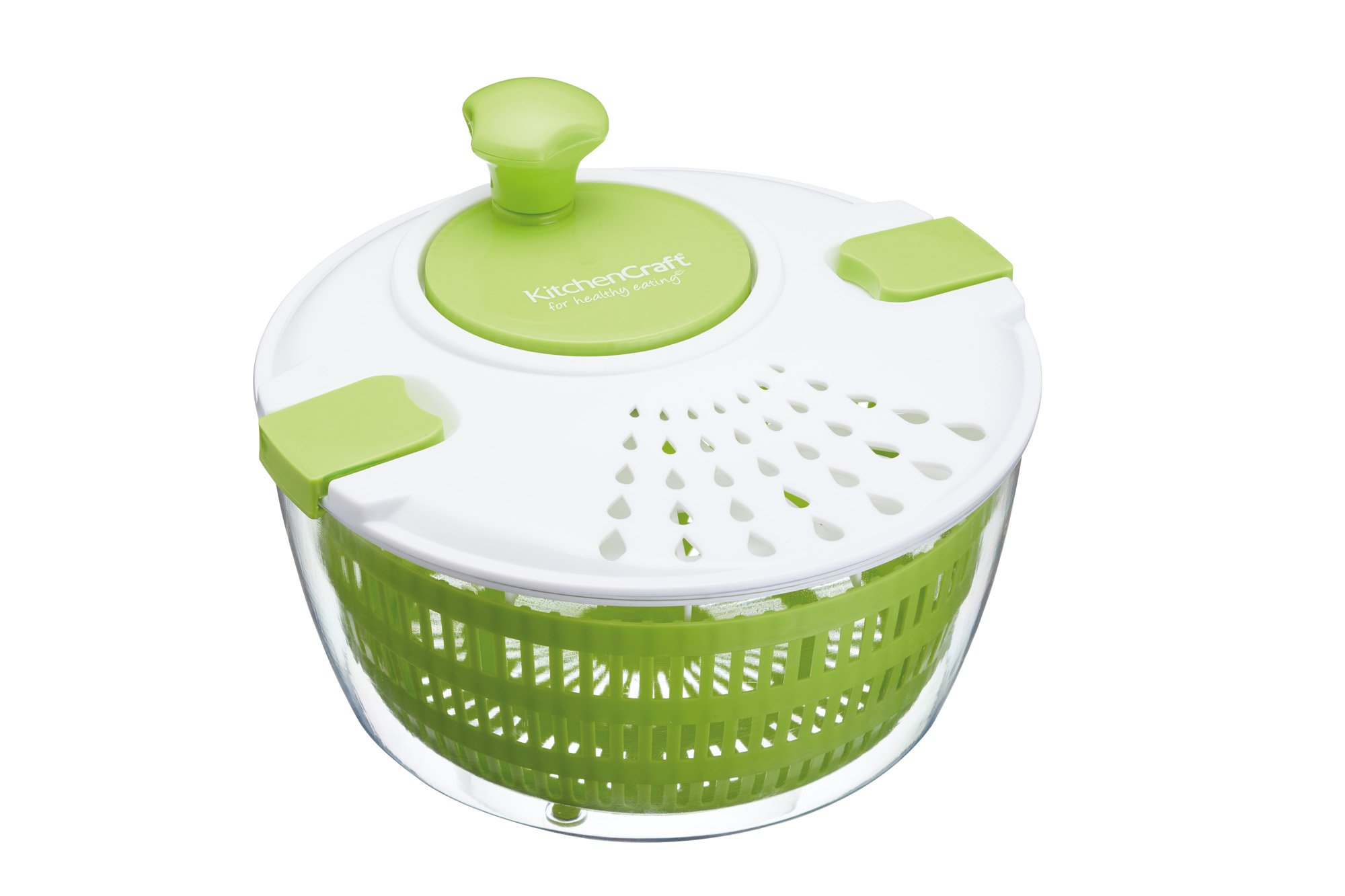 KitchenCraft Healthy Eating Salad Spinner, Drainer & Dresser