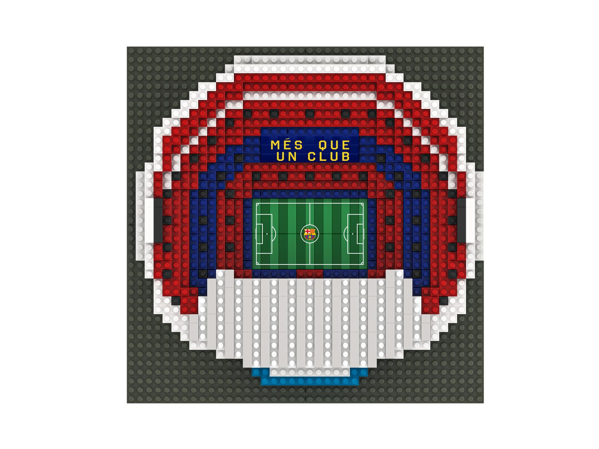 FOCO Licence officielle du FC Barcelone Jouet BRXLZ de construction de football du stade Camp NOU Mini
