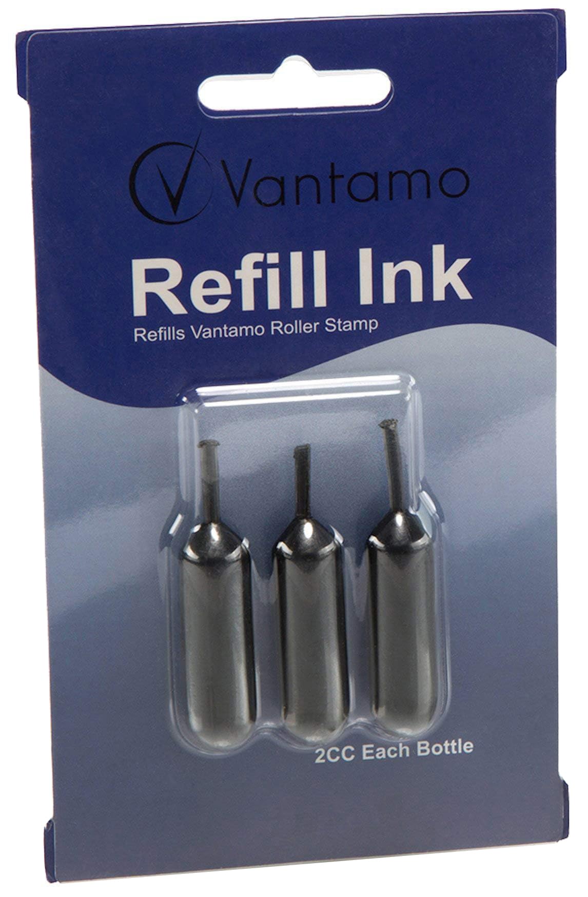 Vantam 3-Pack Refills for Confidential Identity Theft Protection Roller Stamp Wide (3 Refills)