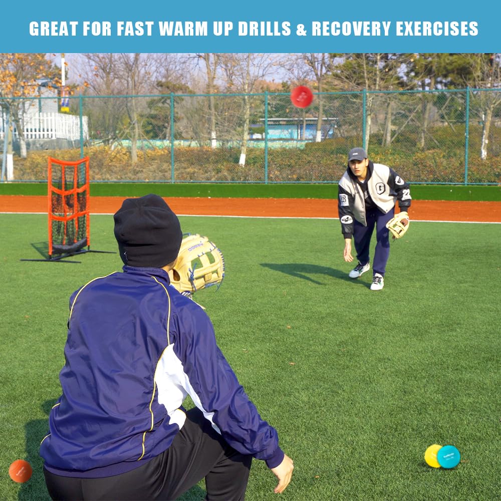 SunNordic Set da 9 palle da baseball pliometriche ponderate (3,5-16/35/53/1984,5 g) – Palline da baseball Plyo a peso variabile per migliorare la potenza e il pitching training – per tutti i livelli