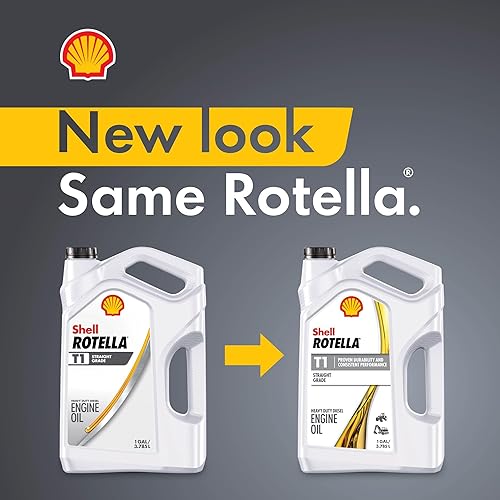Vista 4 de Shell Rotella T1 30 Aceite de motor diesel, 1 galón (paquete de 3)