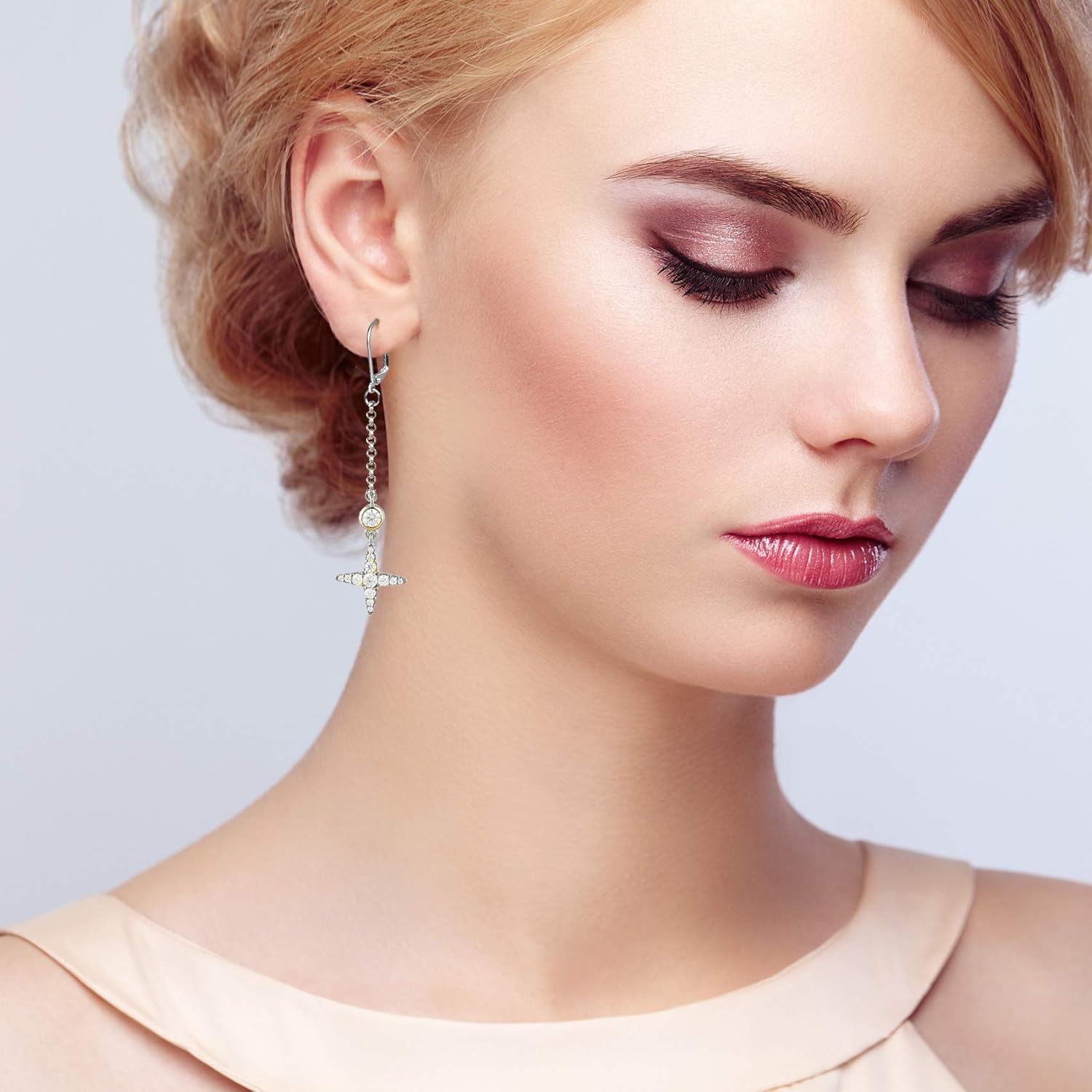 100pcs Hypoallergenic Earring Hooks, Leverback Earwire, Sterling Silver Plated Brass CF195-19mm Long - Image 5