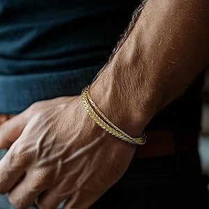 Amazon.com: CISSIEPERAL Bracelets for Women Non Tarnish 14K Gold