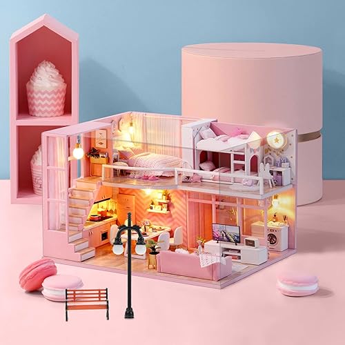 Miniatura 7 de Toyvian 2 juegos de banco de calle miniatura modelo tren ferrocarril lámpara poste casa de muñecas lámpara poste jardín hadas casa de muñecas banco