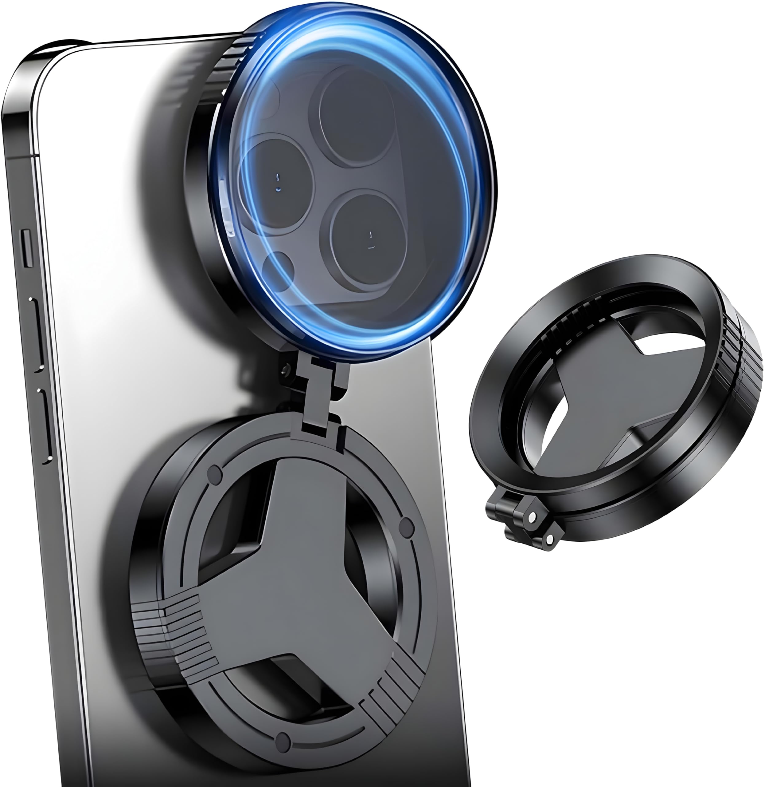 Magnetic Smartphone Camera Lens Filter Kit, Universal 52 mm CPL and Star Filter with Retractable Adapter Ring for Glare Reduction and Creative Photography-image-2