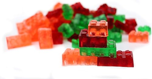 Miniatura 6 de Bandeja de bloque apilable de silicona con cuentagotas de The Modern Gummy; Úsala para dar forma a gelatina, chocolate, hielo, aperitivos de frutas,