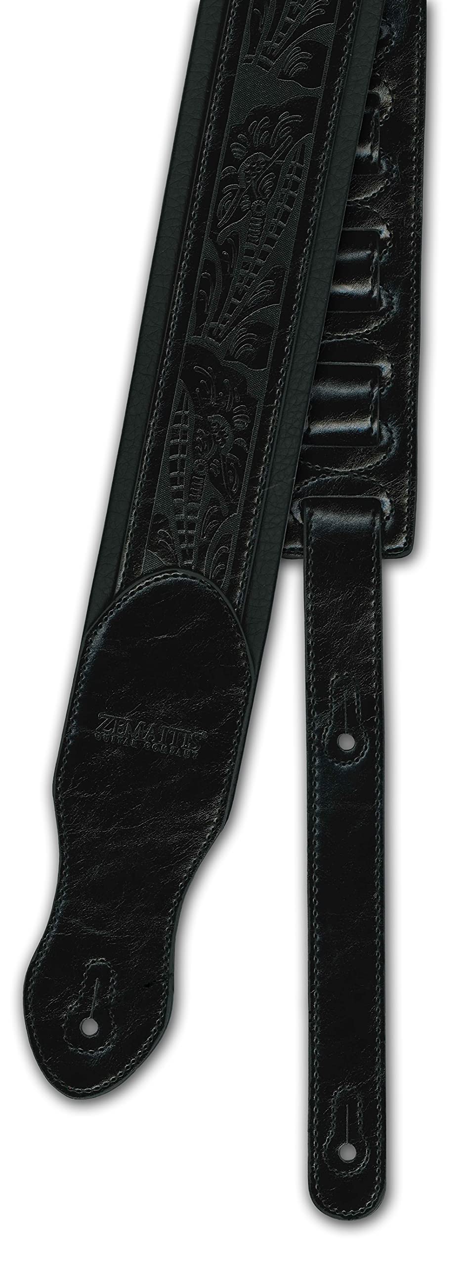 Zemaitis Embossed Leather Strap