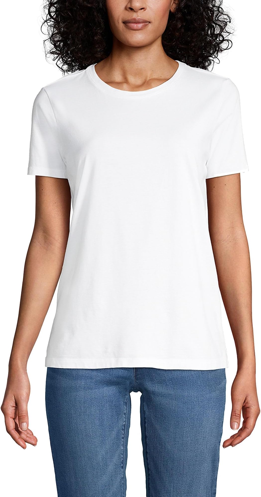 Women's Relaxed American-Grown Supima Cotton Crew Neck T-Shirt