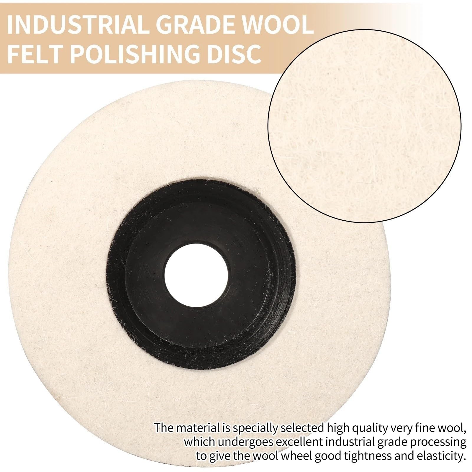4 Zoll Wolle Polieren Rad Polieren Pads Winkel Grinder Rad Filz Polieren Pad Disc For Metall Marmor Glas Keramik(Mix 15pcs)
