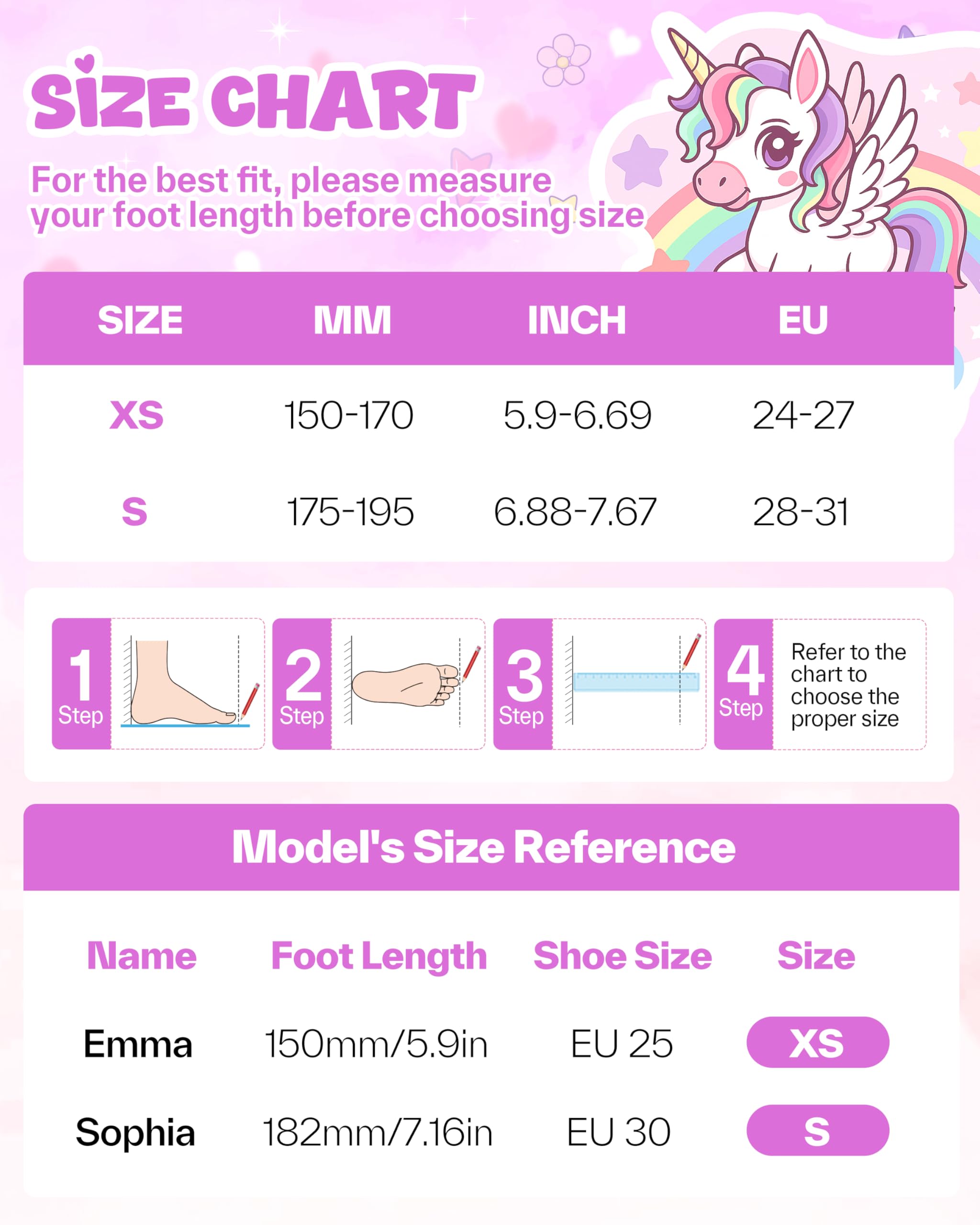 Pattini a Rotelle Per Bambina Con 4 Misure Regolabili, EU 24-31 Ruote Illuminate Per Principianti Weihnachts und Geburtstags Geschenke