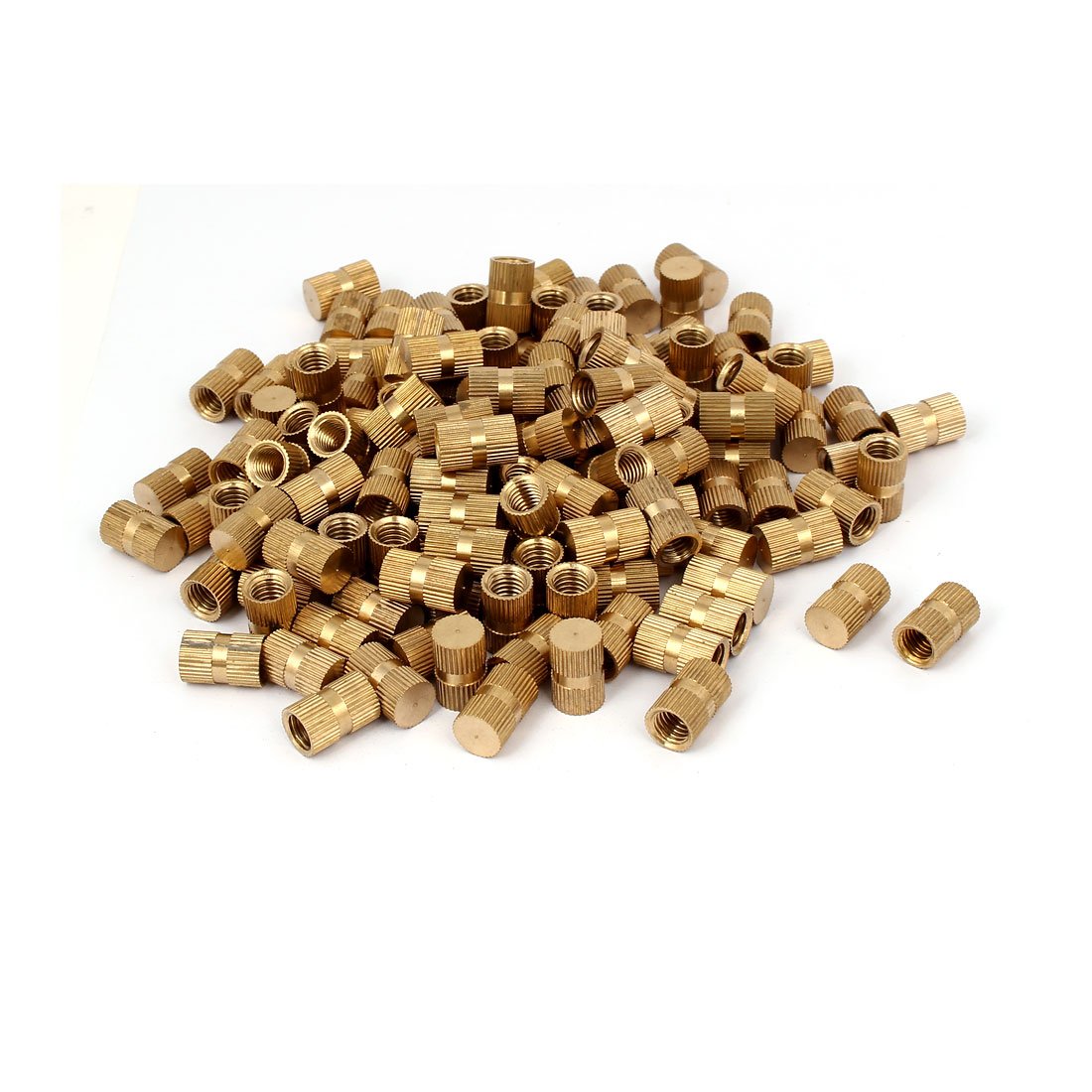 M8 x 16mm x 10mm Brass Injection Molding Embedded Knurled Thumb Nut 200PCS (5f61f7af146e1b16d2de251f6d5910c0)