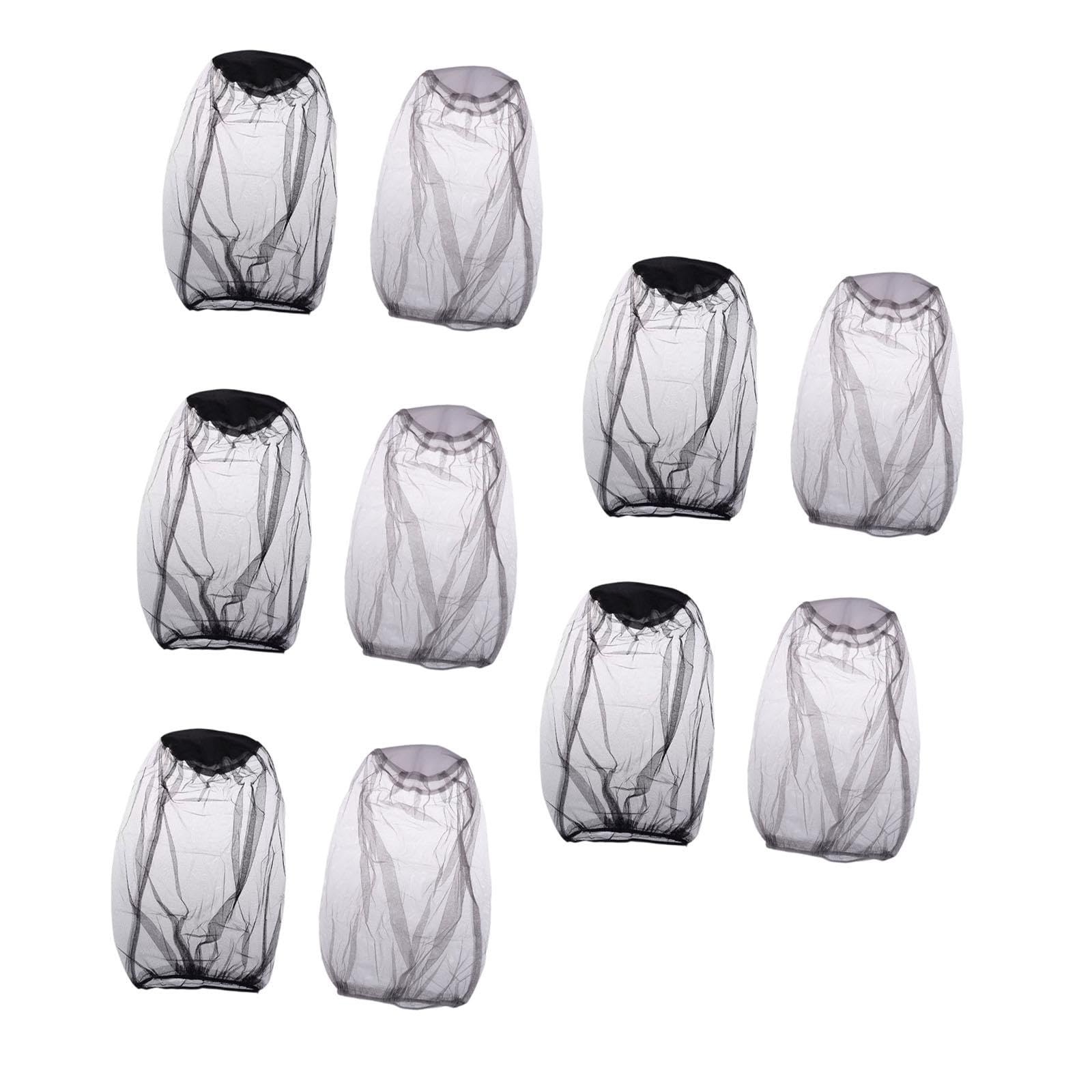 JAZZY PEARLS® 10Pcs Fly Head Net Mesh Netting for Backpacking Outdoor Activity Travel-Sporting Goods-Outdoor Sports-Camping & Hiking-Emergency Gear-Insect Nets & Repellents-image-42