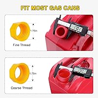 Vista 3 de Godboy Boquilla de Repuesto para Lata de Gas, Boquilla para Lata de Gas, (Kit de 5 - Amarillo) Boquilla Flexible de Vertimiento Adecuada