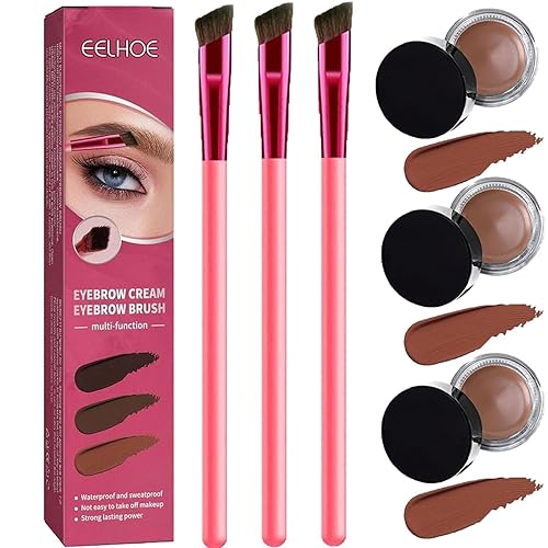 Home Kit de cuidado de cejas laminado 4D, kit de aseo para el hogar de cejas laminadas en 4D, cepillo de sello de cejas 4D, resistente al agua y de