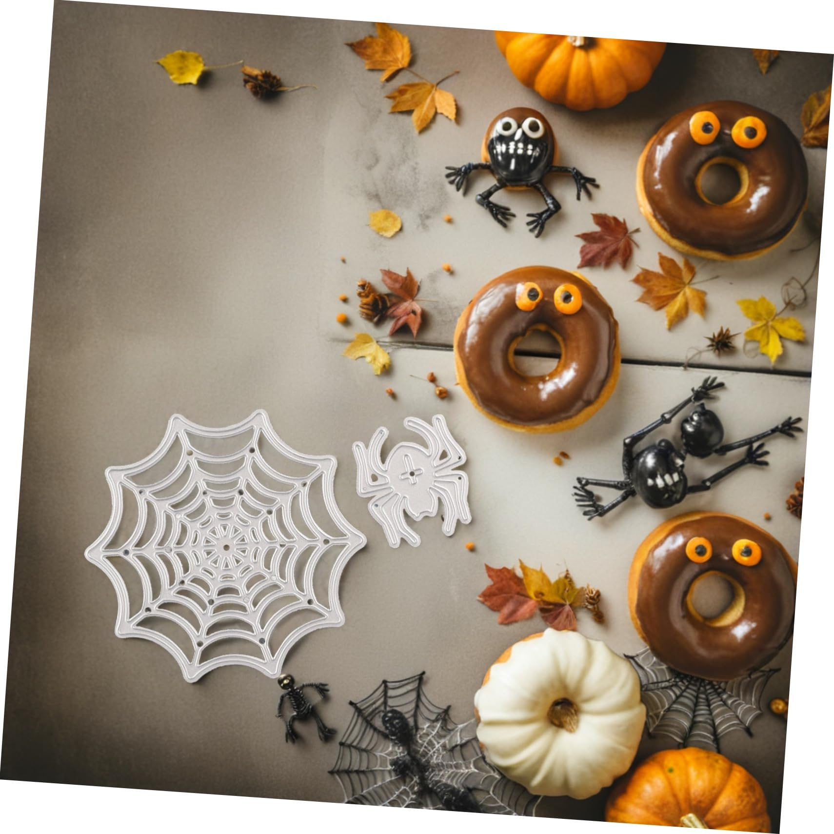 Uonlytech Troquel de Corte para DIY con Diseño de Telaraña Molde para Manualidades y Scrapbooking Plantilla para Decoración Halloween