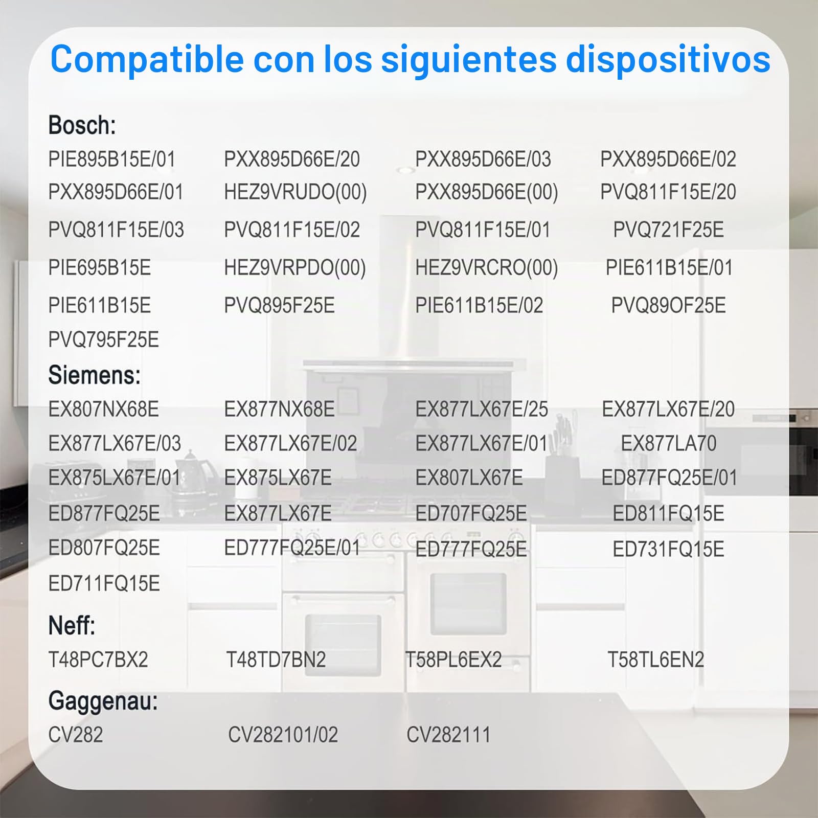 MOLIMOLI Filtro de Campana extractora Neff 4 Piezas Filtro de carbón Activado para Siemens/Bosch/Gaggenau/Constructa 9001563858, Filtro de habitáculo de carbón Activado