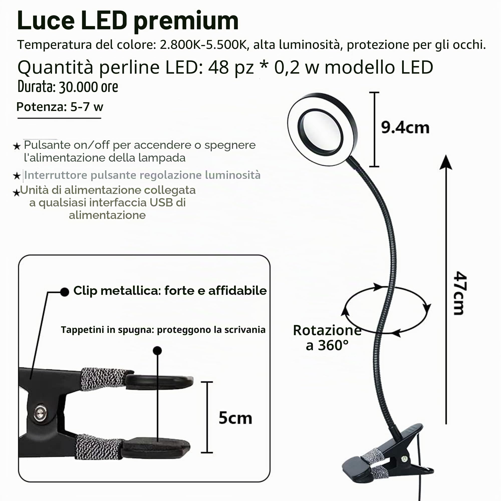 LEIBOU 36 ''L Pieghevole Manicure Tavolo Nail Technician Desk Workstation Manicure Tavolo con Ingranditore USB LED, Ruote di rotolamento, Cassetto, Spugna, Borsa di trasporto gratuita