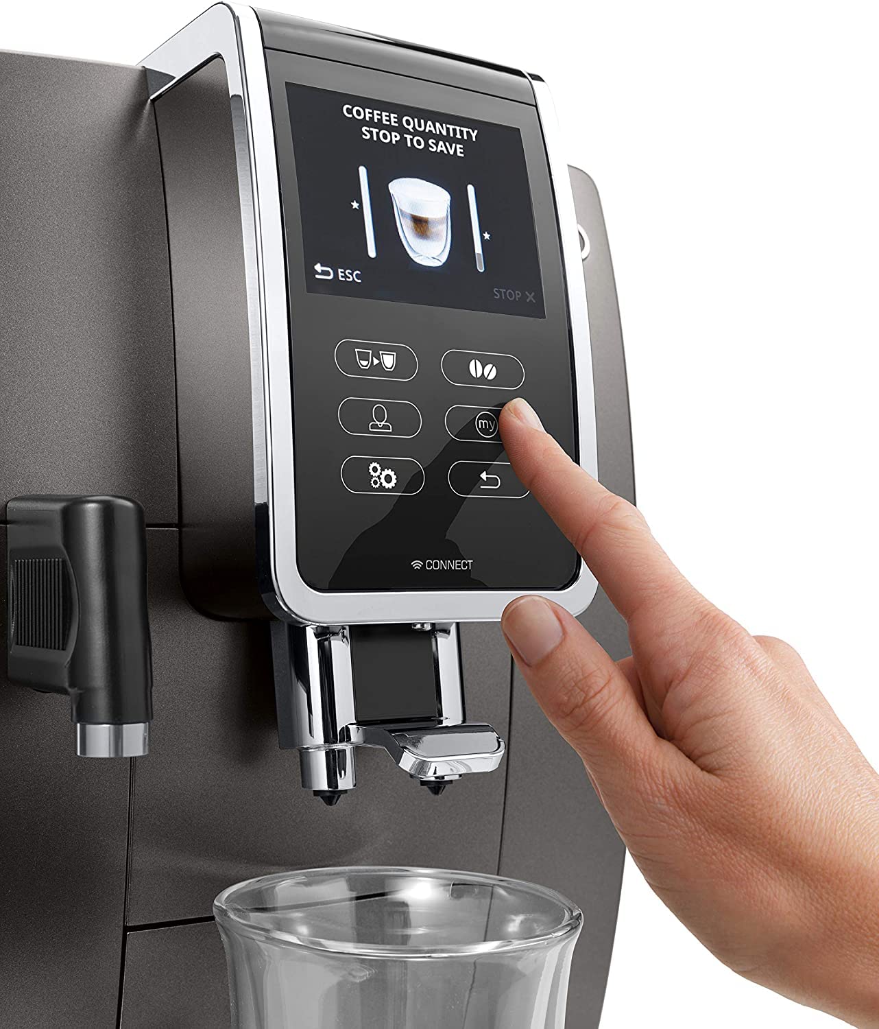 De'Longhi Fully Automatic Coffee Machine, Bean to cup with integrated