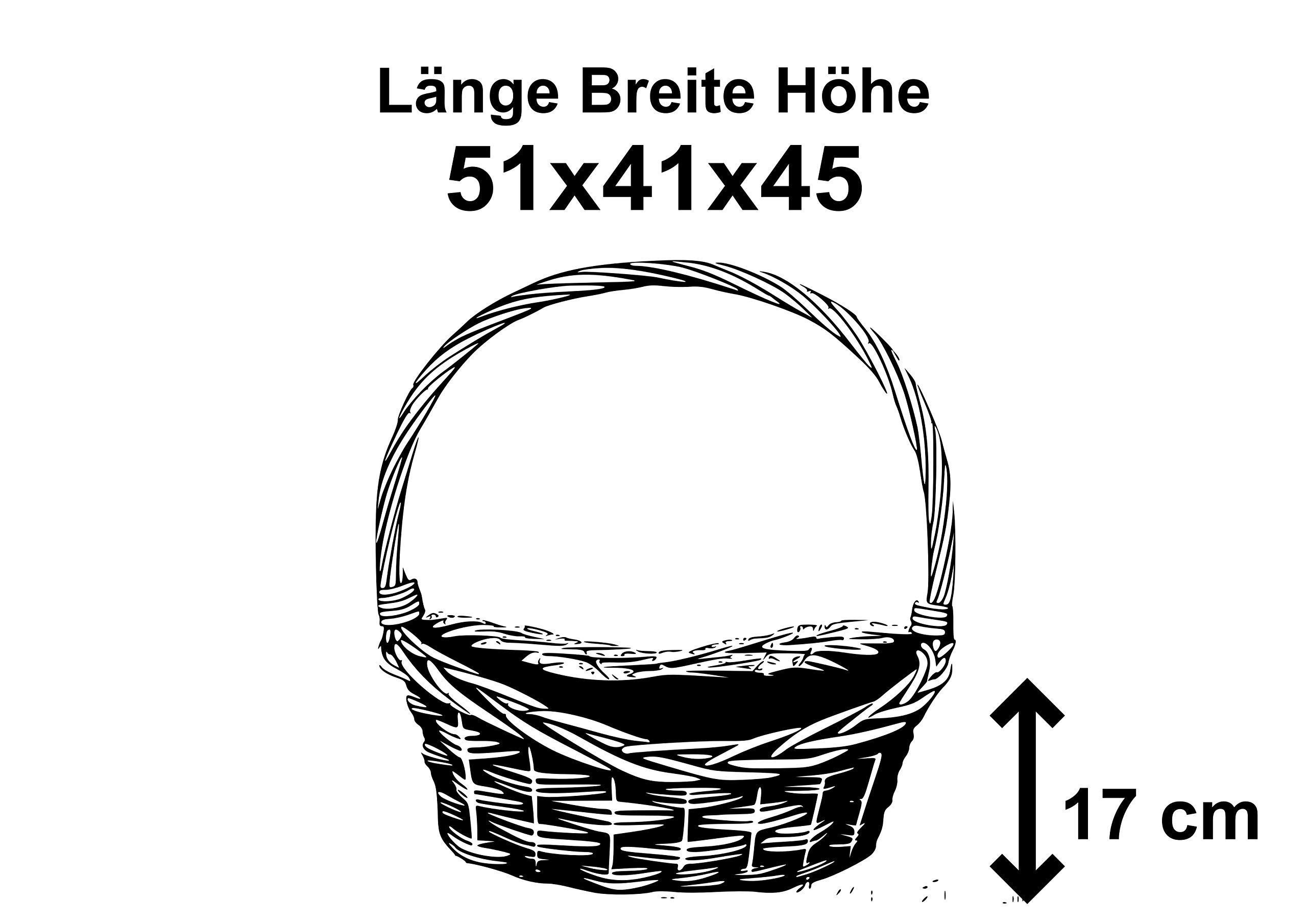 Geschenkkorb, Weidenkorb, Präsentkorb, Gross 45x33x38 cm