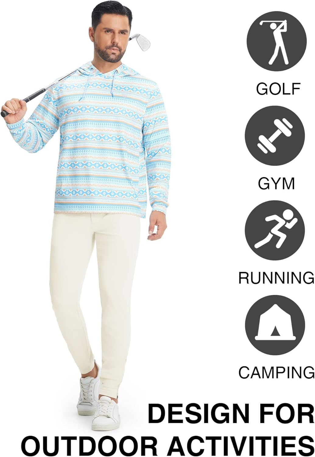 M MAELREG Men's Golf Pants Stretch Business Casual 4 Pockets Ankle Zip Lightweight Breathable Quick Dry Jogger Sweatpants - Image 7