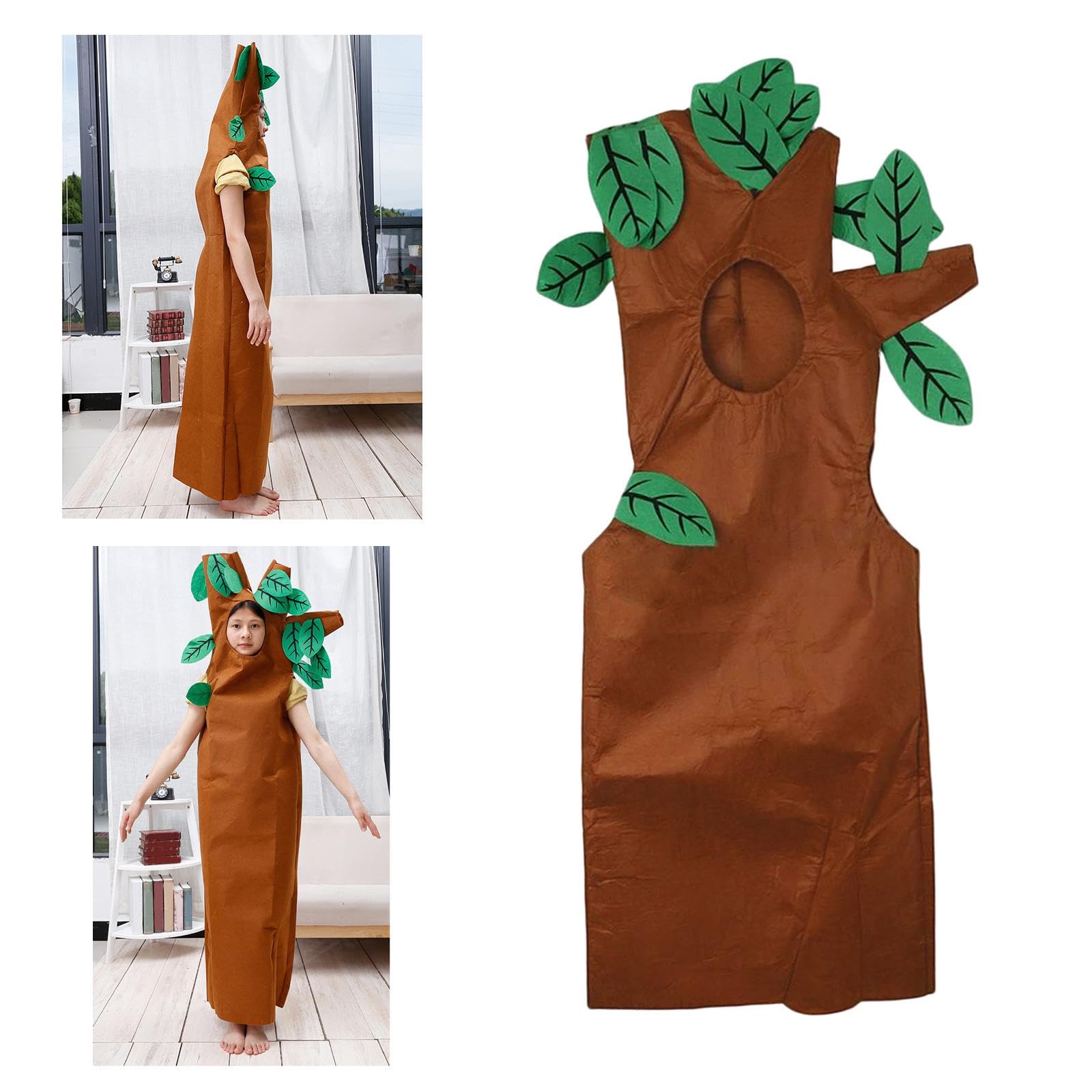 3x Novità Costume Da Albero per Bambini Costume Da Bambino 130 Cm