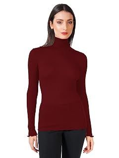 EGI Luxury Wool Silk Turtleneck Long Sleeve Top Proudly Made in Italy Art 1494