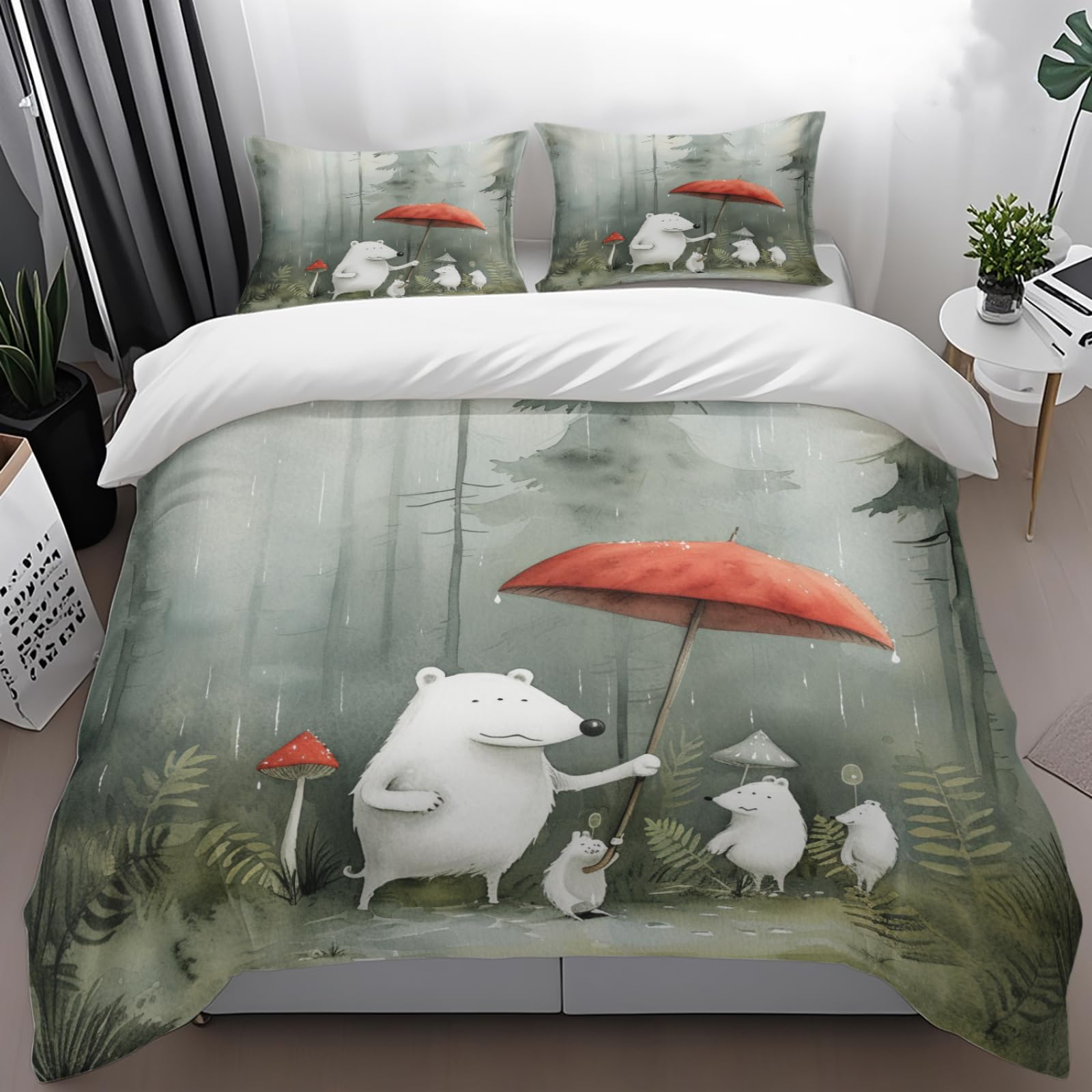 Housse de couette 240 x 260 pour transformer votre chambre en oasis verte