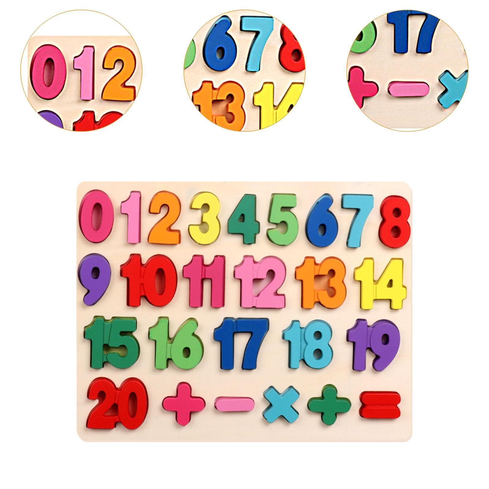 Amazon | Generic 木製知育パズルセット 幼児向け遊び道具, 1から20