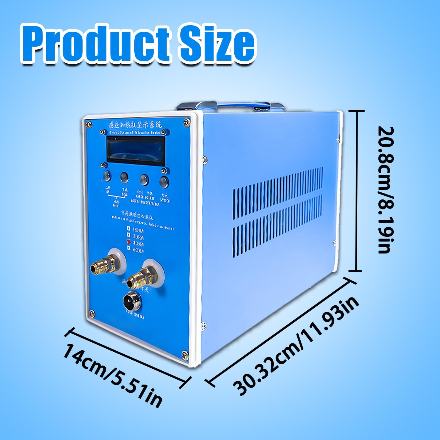 Riscaldatore a induzione ad Alta frequenza da 3000 W, Forno per Fusione di Metalli Senza Fiamma con Display Digitale, Kit Completo, Protezione da sovracorrente e sovratensione