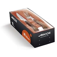 Arcos Set di Posate per Tavola in Acciaio Inossidabile – 6 Coltelli da Bistecca e