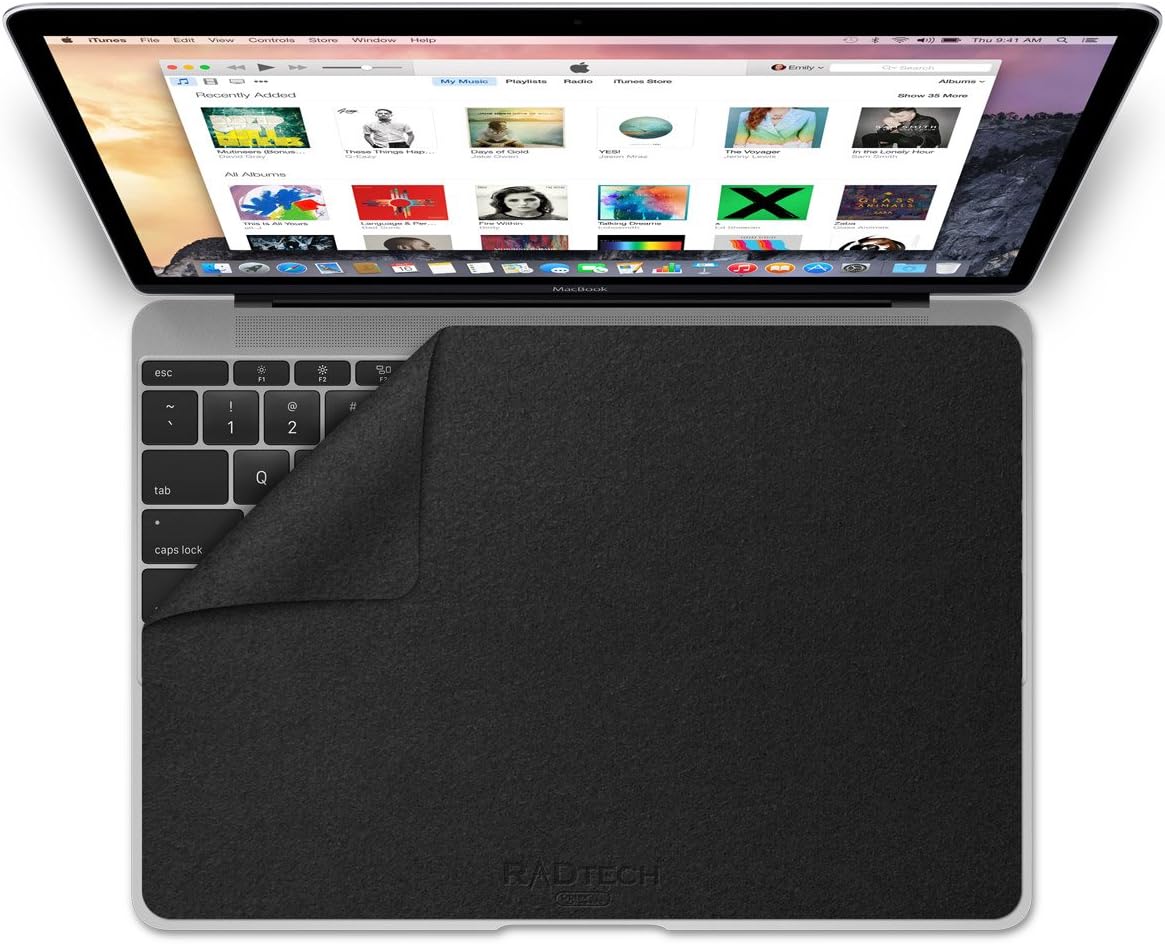 RadTech Notebook Gear ScreenSavrz, for Apple MacBook 12 - Black