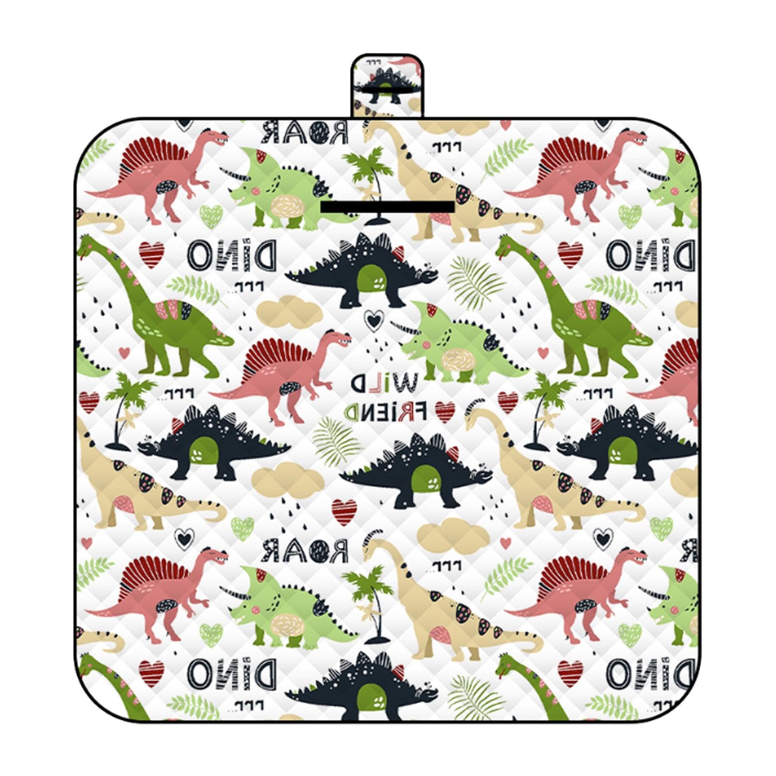 Picnic Blanket Large Multipurpose Camping Mat for Family Travel Grass Adults 150x200cm Dinosaur Pattern-image-45