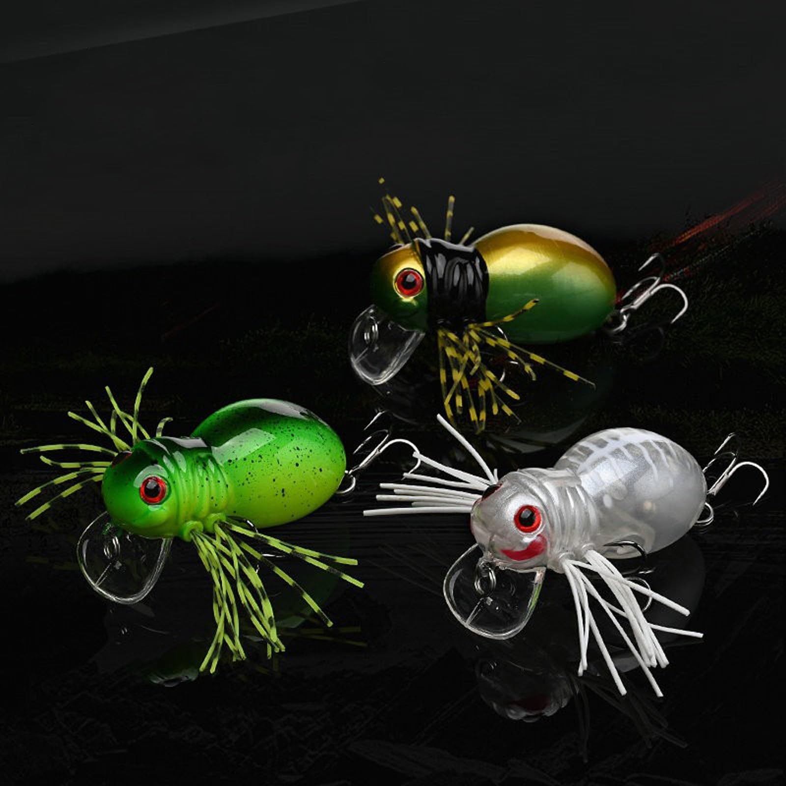 Le Esche Spider Sono Esche Artificiali Biomimetiche Simili A Insetti Adatte for La Pesca In Acqua Dolce e Salata di Spigole, Carpe e Lucioperca