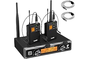 Karaoke Prime Free: TONOR UHF Wireless Microphone System with Upgraded Features for Premium Singing Experiences