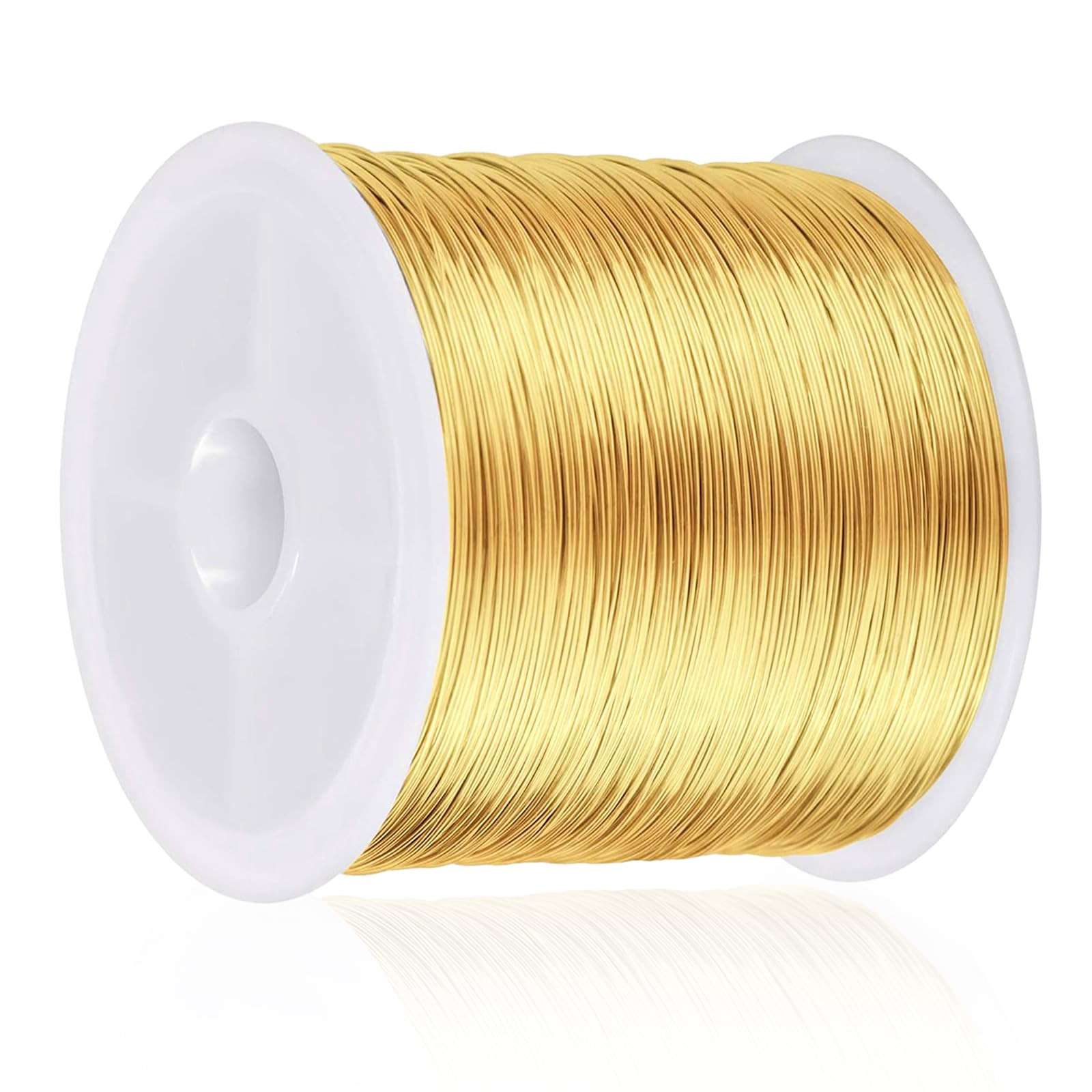 4 Bobines De Fil Métallique Souple 0.3mm X 100m - Or, Argent, Or Rose, Cuivre, Pour Bijoux Et DIY - 8