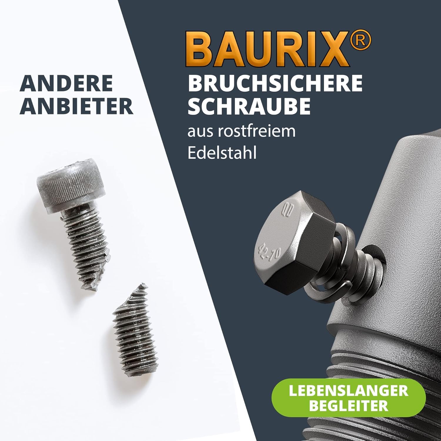 BAURIX® Koronka do puszek SDS Plus 68 mm – 8 zębów z węglika | Czyste otwory pod gniazda w murze, cegle i płycie GK – krzyżowy grot centrujący, chwyt do wiertarki udarowej.